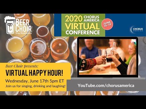 Join us NOW for a special #BeerChoir for the #chorusamericavirtualconference! bit.ly/2N3oNlP