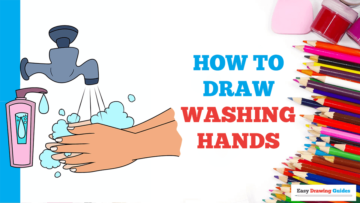 Featured image of post How To Draw Washing Hands Step By Step The tips of the fingers and knuckles are rounded
