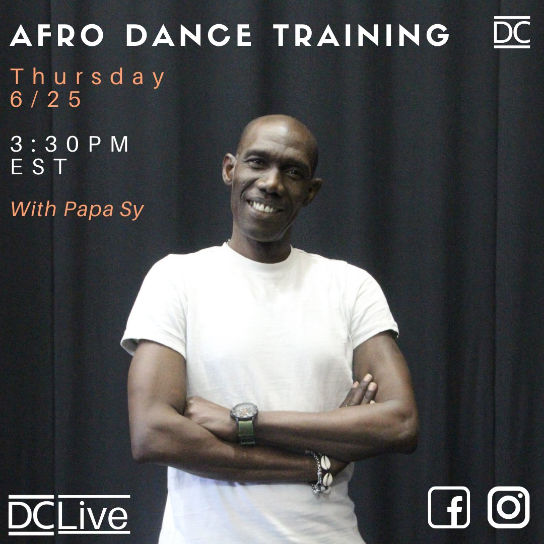 DanceComplex's tweet photo. West Afro Dance training was created by Papa Sy to help get you in shape through a combination of unique dance moves. Help increase flexibility, endurance, and cardiovascular, stamina all while giving you a burst of energy! 
#KeepBuildingDance #DanceHappensEverywhere https://t.co/epHA6I7PHv