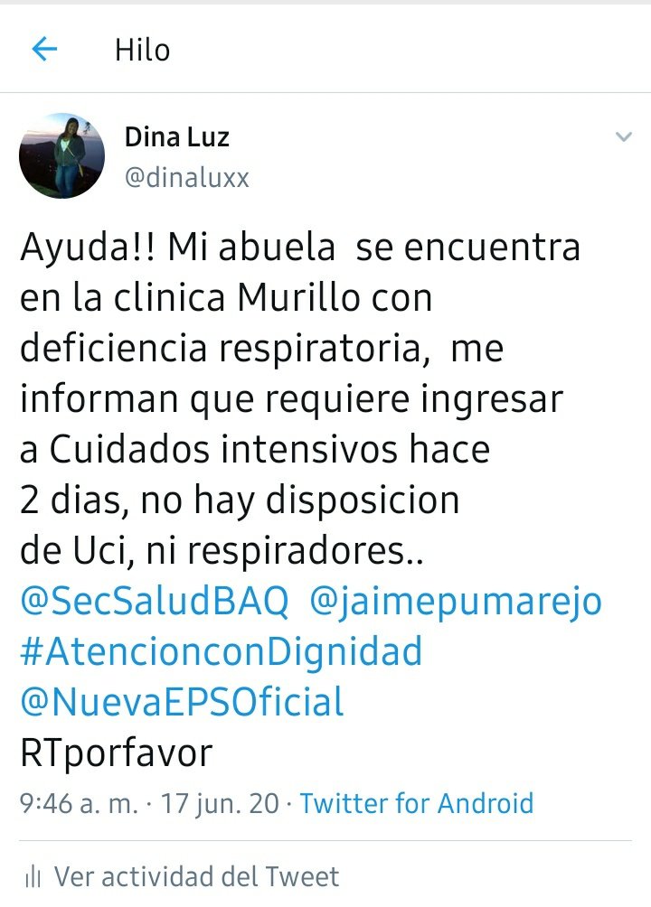 dinaluxx's tweet photo. @MONYRODRIGUEZOF Hoy siento que eso me ha pasado las entidades me han leido pero no me han ayudado a resolver.. lastimosamente la gente se ha acostumbrado a las autorespuestas😔 y a seguir ignorando la marcha de la vida real. https://t.co/vU9SLXBV7K