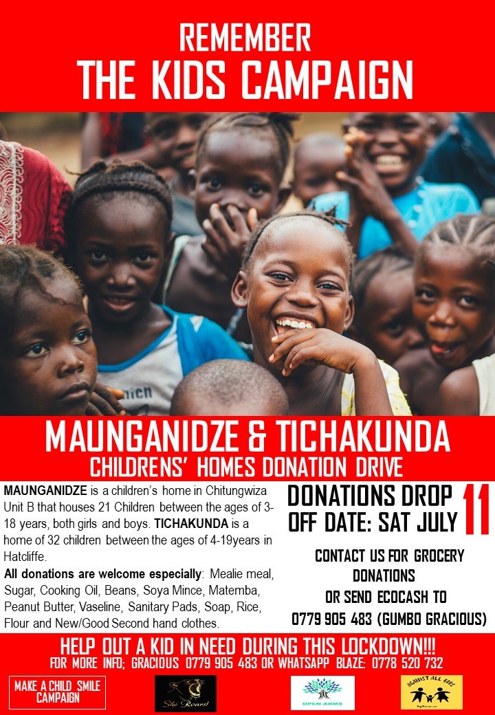 make_campaign's tweet image. The national lockdown hasnt made things easy for everyone and the kids at the children's homes haven't been spared. They do no need your help now kindly donate and make a child smile. #RememberTheKidsCampaign #MACS
