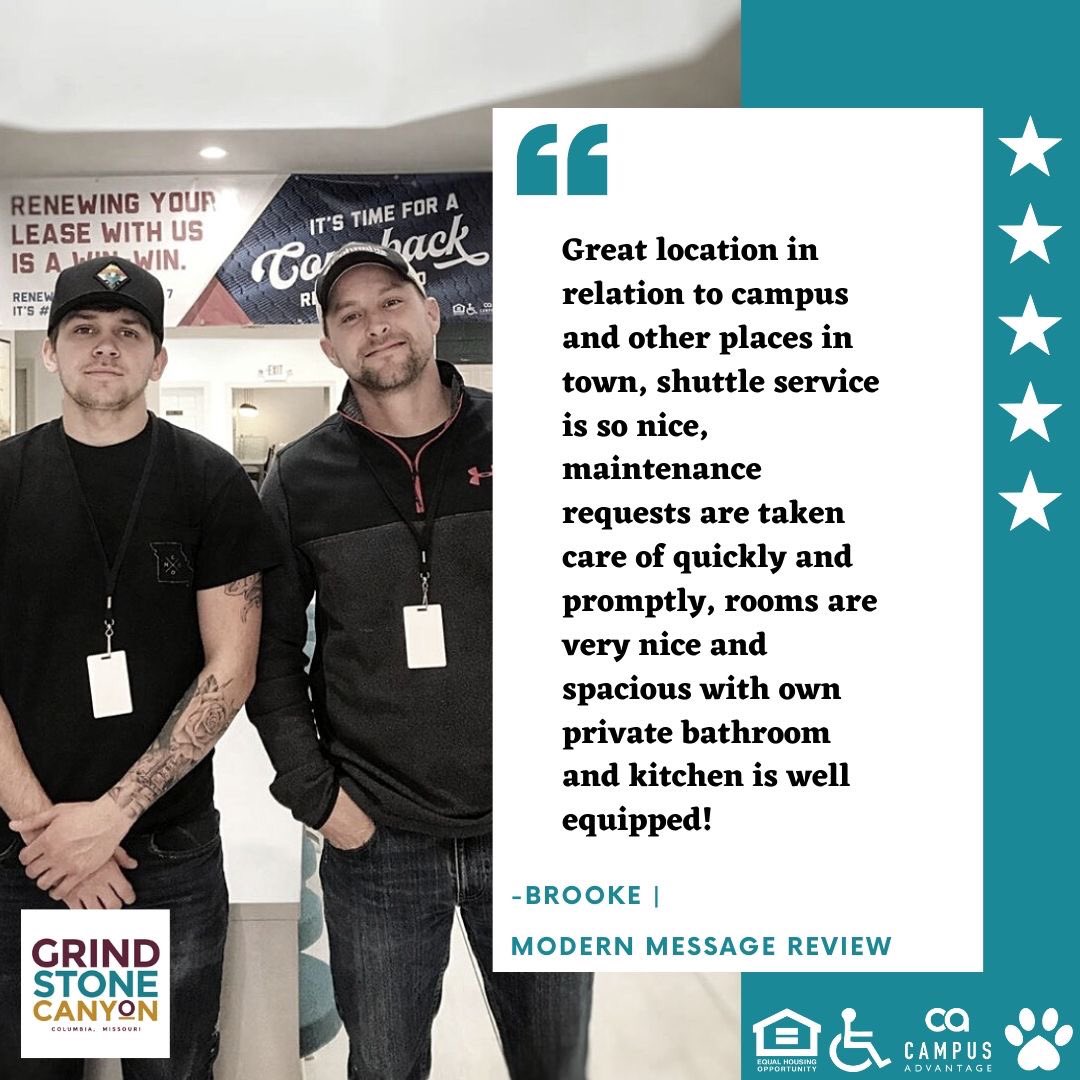 Grindstone_CoMO's tweet photo. Check out this review (featuring our maintenance team)! 🤗 Leave us a review to let us know how we are doing! #riseandgrind #testimonial https://t.co/4O06PeC4ze