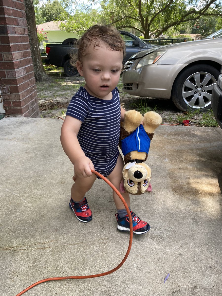 autumn_leo19's tweet photo. My son loves carrying Chase around! Heβs his best bud....donβt bring innocent children, and TV shows into this!!! #IStandWithChase #PAWPatrol https://t.co/iHPBCx5JTw