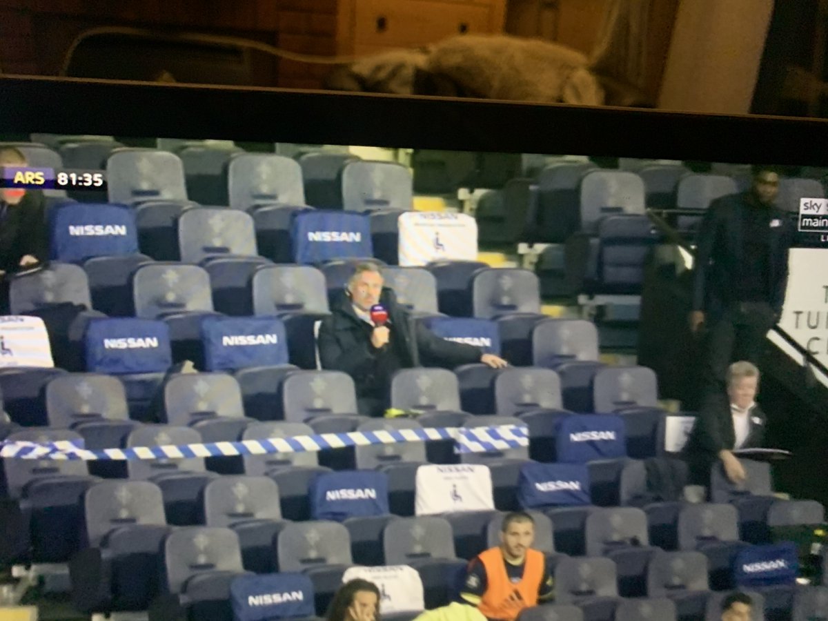 Nobody is sat within spitting distance of Jamie Carragher #football #premierleague