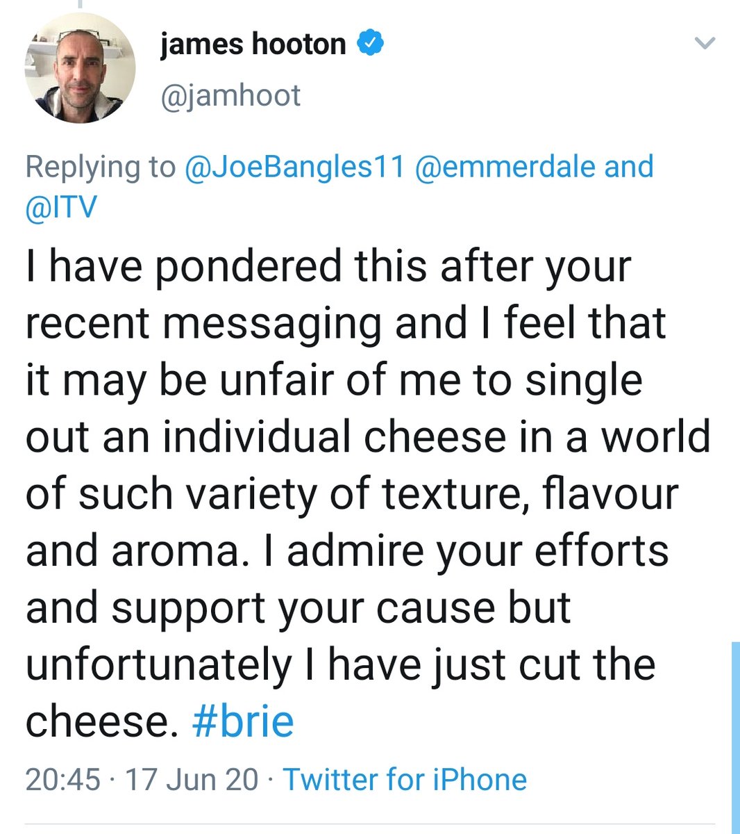 Thank you to  @FFigureFBust,  @jamhoot,  @laurenboebert and  @kathrynjoseph_ for your lovely replies!Welcome to my Celebrity Wall Of Cheese!If you want to know other celeb cheese favourites visit  http://joebangles.co.uk  #WednesdayWisdom #WednesdayMotivation #WednesdayMood
