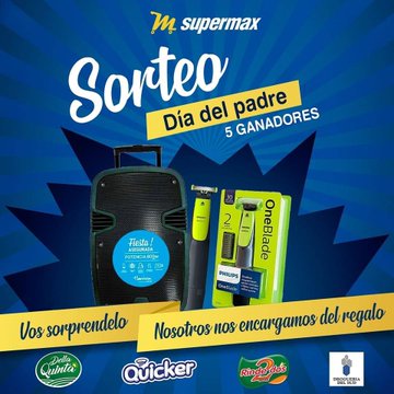 rsudamericana's tweet photo. 💣#SORTEO DÍA DEL #PADRE💣
Flecha hacia la derecha Tenemos el regalo para papá junto a @supermax_sa (enterate cómo participar) 👇🏼

#Premios: 1 Parlante Harrison y 4 Afeitadoras Philips

#Sorteamos: 18 de Junio.

Se elegirá 5 ganadores https://t.co/0rjVWiBhZy