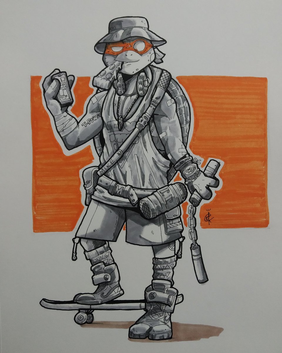 Fiz o Michelangelo tbm... (Sempre  foi o meu favorito)
____________________
#draw #drawing #illustration #TMNT #teenagemutantNinjaturtles #tartarugasninjas #fanart