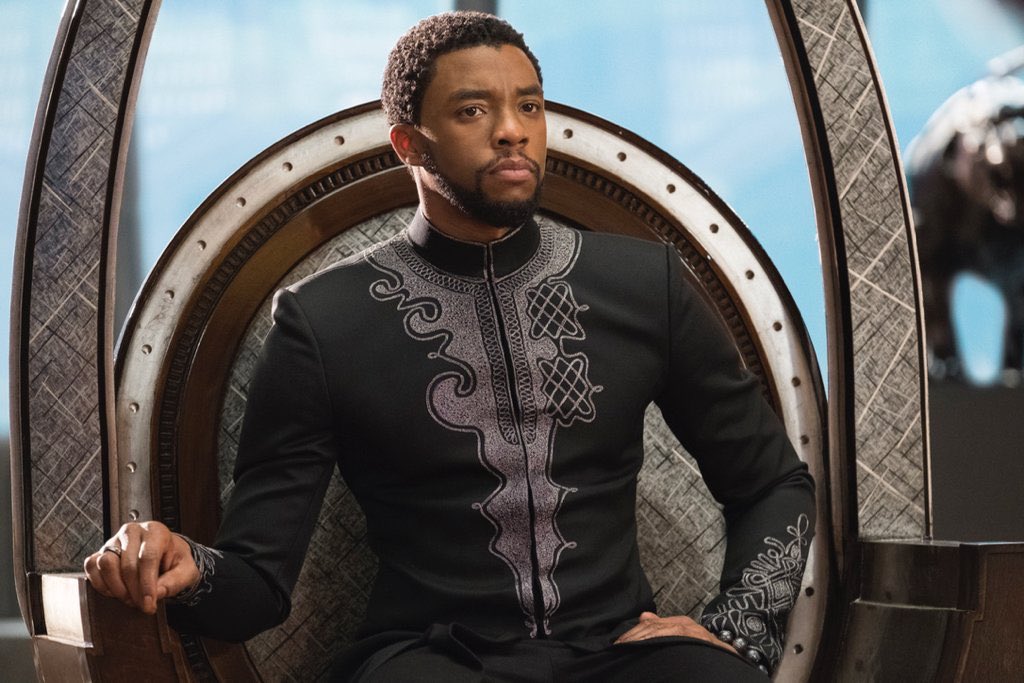 Chadwick Boseman as T’ChallaBlack Panther