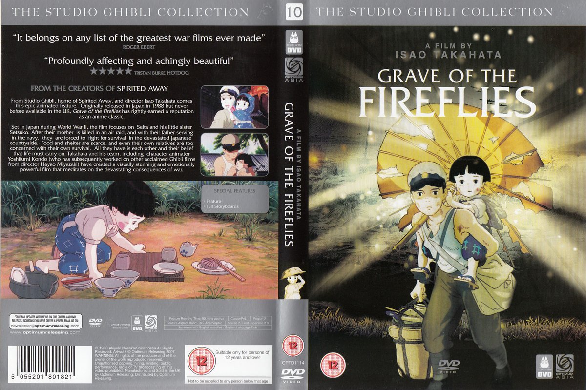 Grave of the Fireflies (1988) by Isao Takahata : r/CriterionCovers