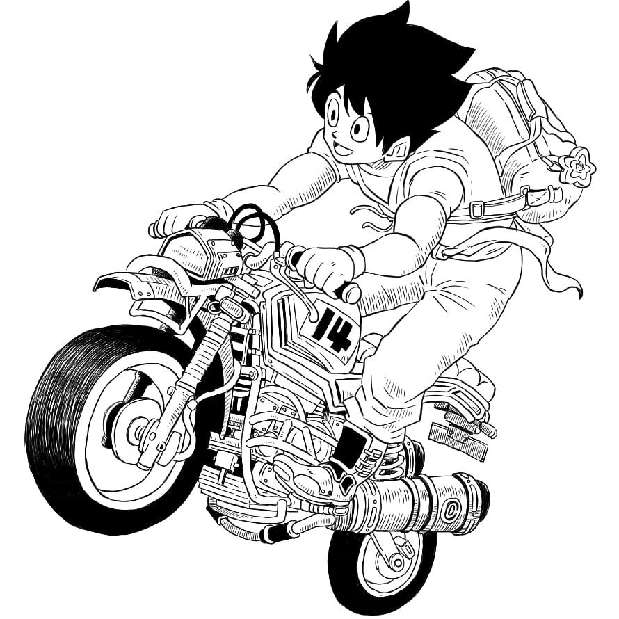 かつひさ スタジオ イニシエイト ドラゴンボールの表紙を描いてみたシリーズ 第１４巻 さらなる飛躍 線画 絵描き イラスト お絵描き イラスト好きな人と繋がりたい 絵描きさんと繋がりたい 創作クラスタと繋がりたい デジタル画 クリップ