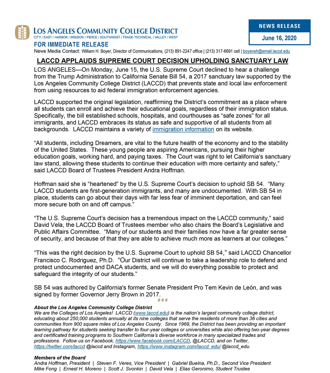 Los Angeles Community College District tweet media