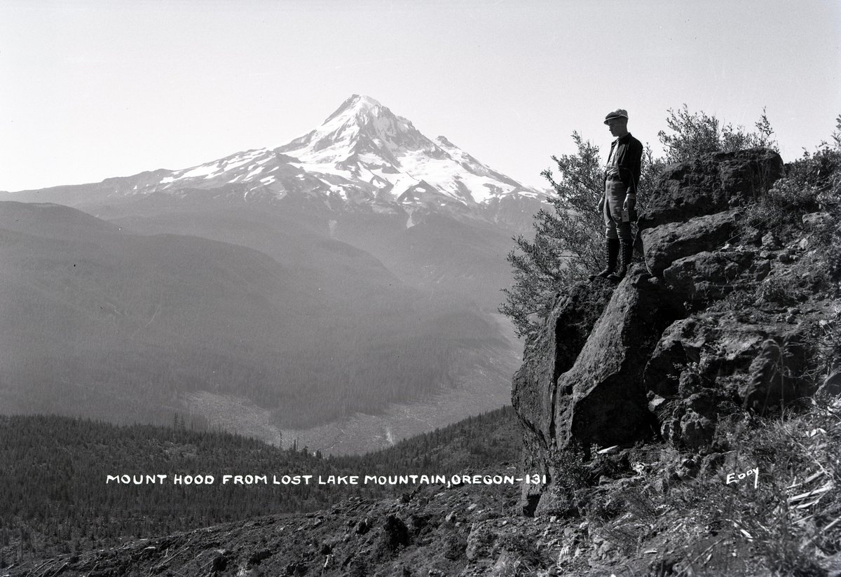 Today, June 17, 1892, the Bull Run Forest Reserve was officially established, which would eventually become the Mt. Hood National Forest we know today. In celebration of this anniversary we're sharing some of our favorite historic #MtHood photos from our Eddy collection! 🏔️