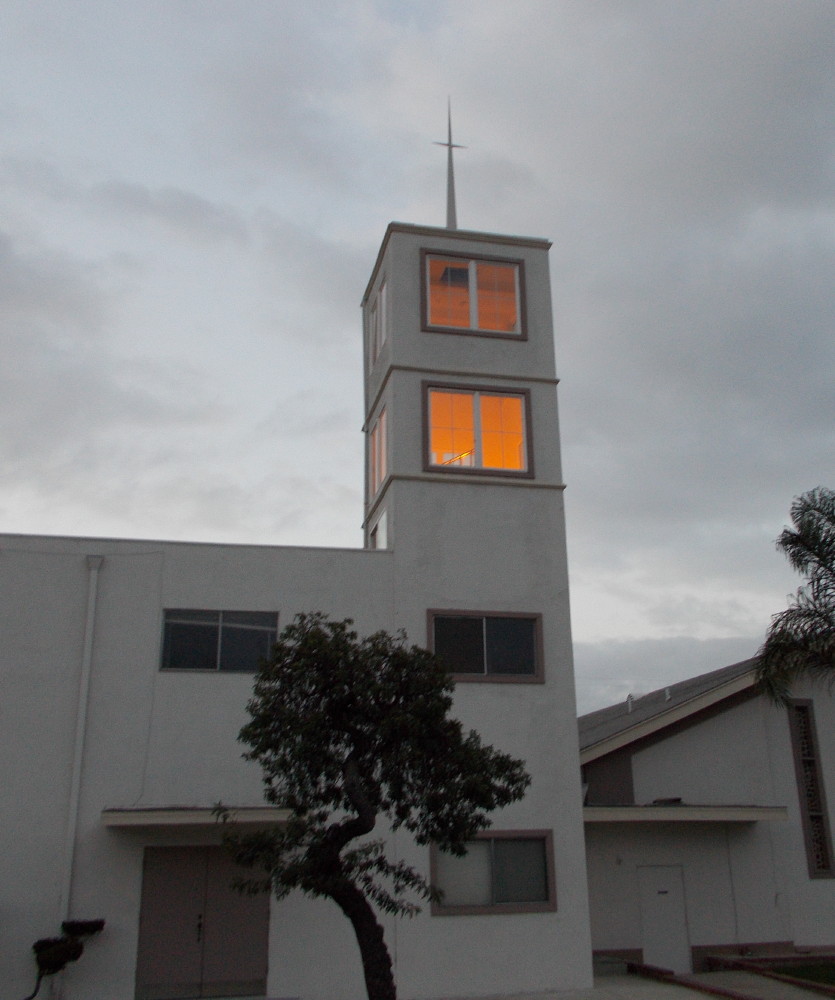 In my city, all the businesses in the immediate area closed at 6:00 p.m.The light in the bell tower of the church at the end of the street was switched off for the first time ever.