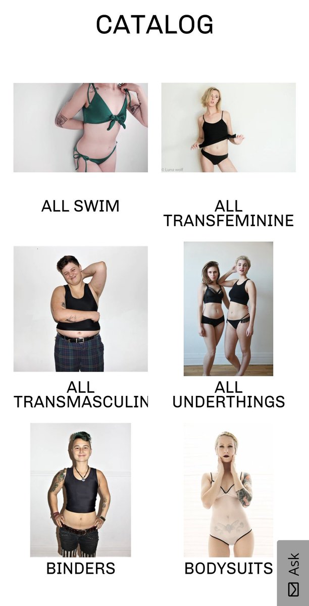  @OrigamiCustoms: Origami Customs is a Montréal-based, nonbinary-owned slow fashion company. They do fully gender-inclusive underthings, including packing bottoms, binders, bras, gaffs, & strapon underwear! Also will size for perfect fit at no extra cost!  https://origamicustoms.com/ 