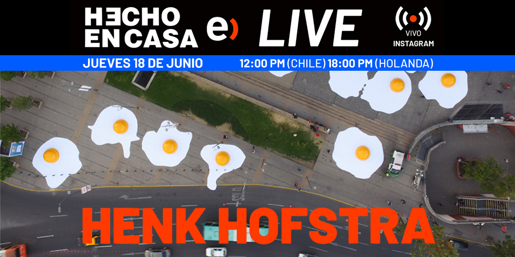 Mañana jueves no te pierdas a las 12:00 hrs, ¡un nuevo live en el Instagram de @HechoEnCasaFest junto a Henk Hofstra! 🙌  El artista holandés que convirtió nuestras calles con sus lúdicas recreaciones de objetos cotidianos. 🍳 ¿Te apuntas? #Entel