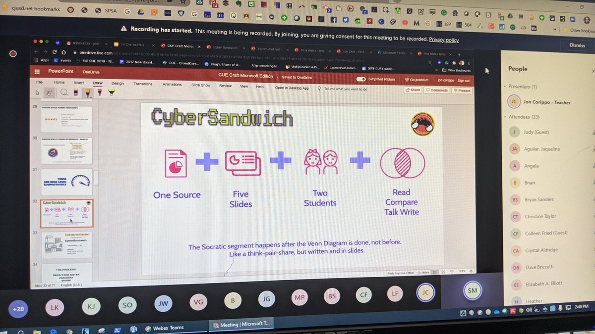 Judy_Servin's tweet photo. Great session with @Joncorippo on @Eduprotocols #CUECraft https://t.co/PMDcilhp3N