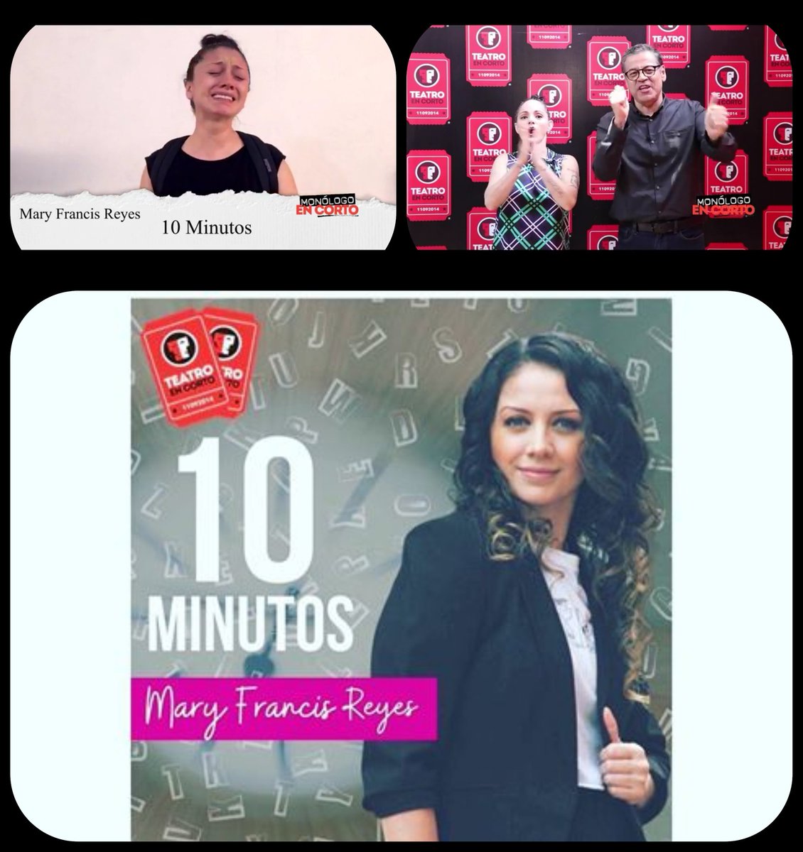 jaz_zr's tweet image. Una hora 50 minutos para ver a la increíble y talentosa @_MaryFrancisR en @TeatroEnCorto con #10minutos #MonologoEnCorto 
No se lo pierdan #Exito 👏🏻👏🏻👏🏻