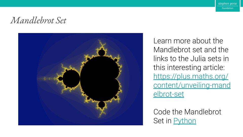 andykemp's tweet photo. I’ve been loving the opportunity to explore the world of #ChaosTheory and #Fractals with the #U6th mathematicians at @SPFSixthForm as part of our summer term enrichment programme.
Great fun revisiting all this amazing #maths! https://t.co/gEotEdHuW2