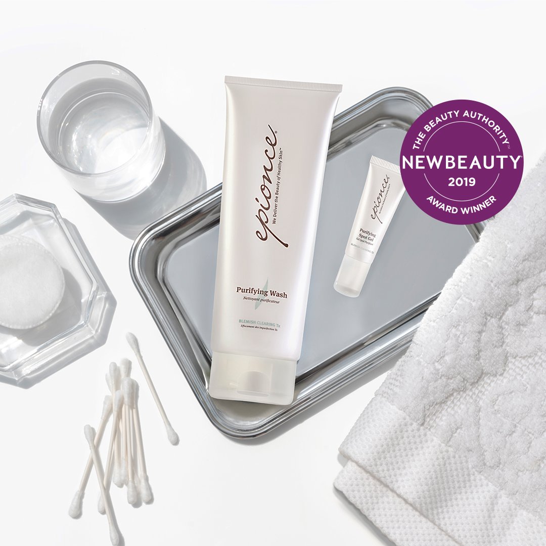 epionce's tweet photo. Experiencing more breakouts from wearing a protective mask? The ultimate blemish-fighting duo to help keep sensitized skin clear is @NewBeauty award-winner Purifying Spot Gel + Purifying Wash. #epionce #acnefree #maskne #ppe #noirritation #nondrying
https://t.co/YdFEDXOBz1 https://t.co/mR7Vy1dkOm