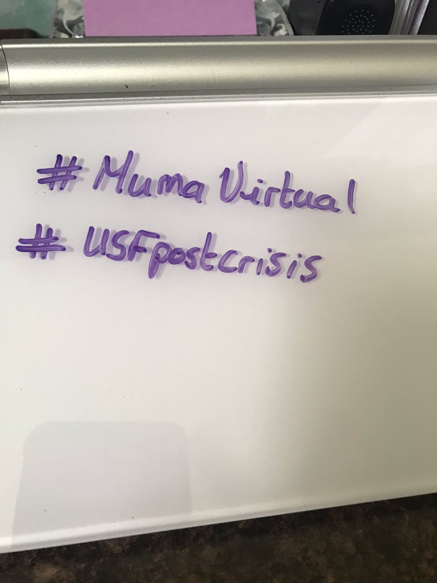 Gerene73's tweet photo. @USFMuma Module 5 remain positive while identifying how to best manage the crisis. Great international perspective from guest speaker who is from Jamaica! #MumaVirtual #USFPostCrisis https://t.co/qgU4XSJq8b