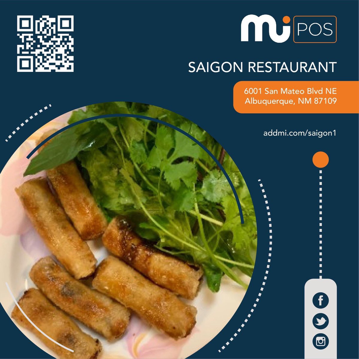 AddmiPOS's tweet image. #BusinessSpotlight: Saigon Restaurant
Delicious Vietnamese dishes available to order through #Addmi.

Support local: addmi.com/saigon1

Contactless QR Code Ordering, $0 Monthly Fee and NO contracts needed!

#Albuquerque #NewMexico #TakeOut #AddmiPOS #Vietnamese #Foodie