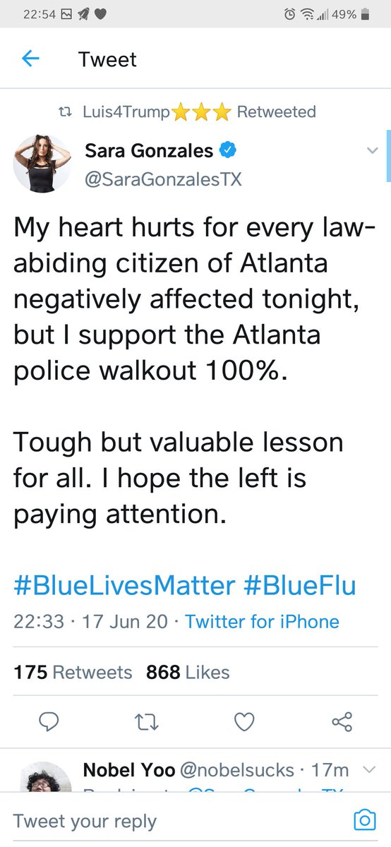 Atlanta is allegedly being overrun by violent protestors right this second, but let's encourage police to just let it happen. Even tho it hurts muh heart. So much. Really.