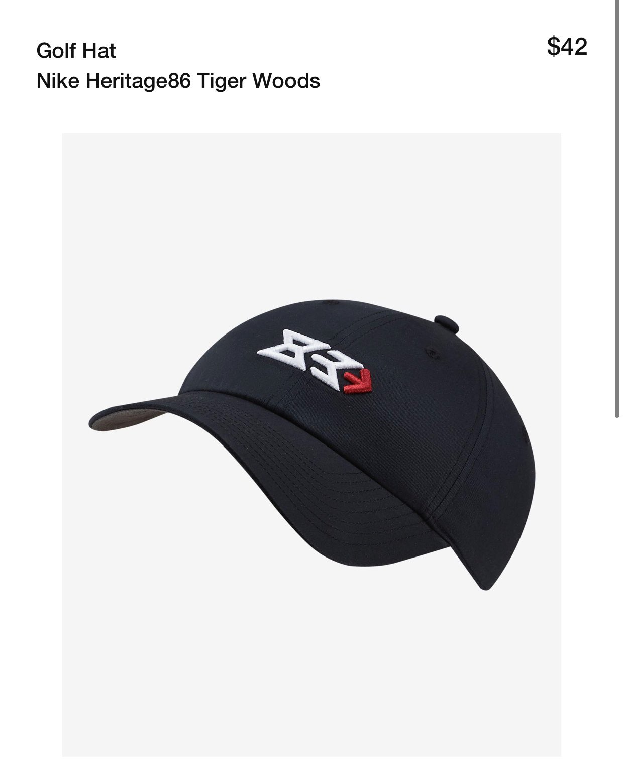 Nike tw aerobill classic 99 performance golf cap 2018 deals