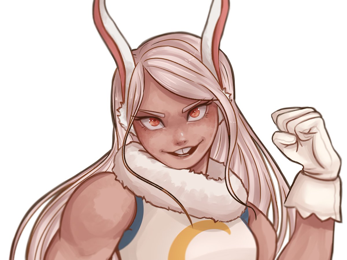 Miruko except she actually has big ol rabbit teethpic.twitter.com/ESJ6xb6Eg...