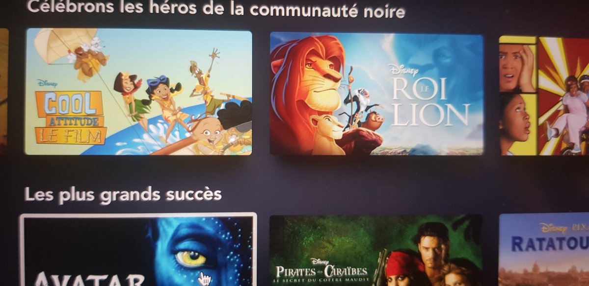 chamallowpowaa's tweet photo. Je sais pas trop comment on doit interpréter le roi lion dans une rubrique "héros de la communauté noire" sur @Disney + ... c'est un peu le malaise non ? #BlackLivesMatter https://t.co/mdjjpAunfN
