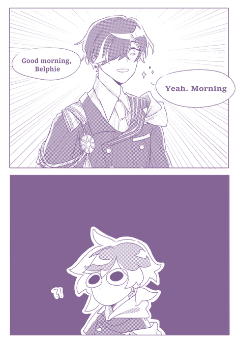 belphie recovers from a cold ?? 
(OM x Tanaka kun is always listless) !!
#obeyme #obeymefanart 