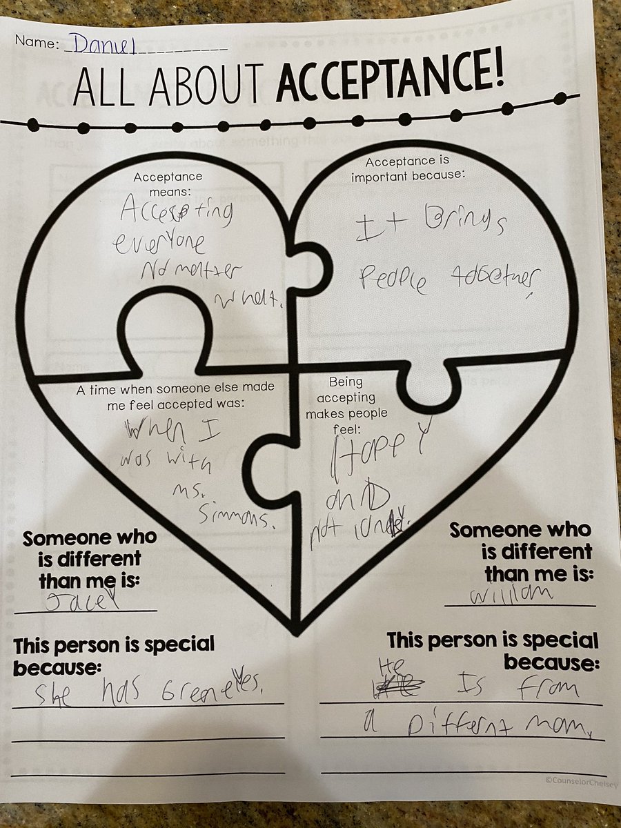 When you are teaching your kids about acceptance and they say they feel most accepted by a teacher at school..thank you <a href="/HereAtTheLoop/">Susan Simmons</a>!