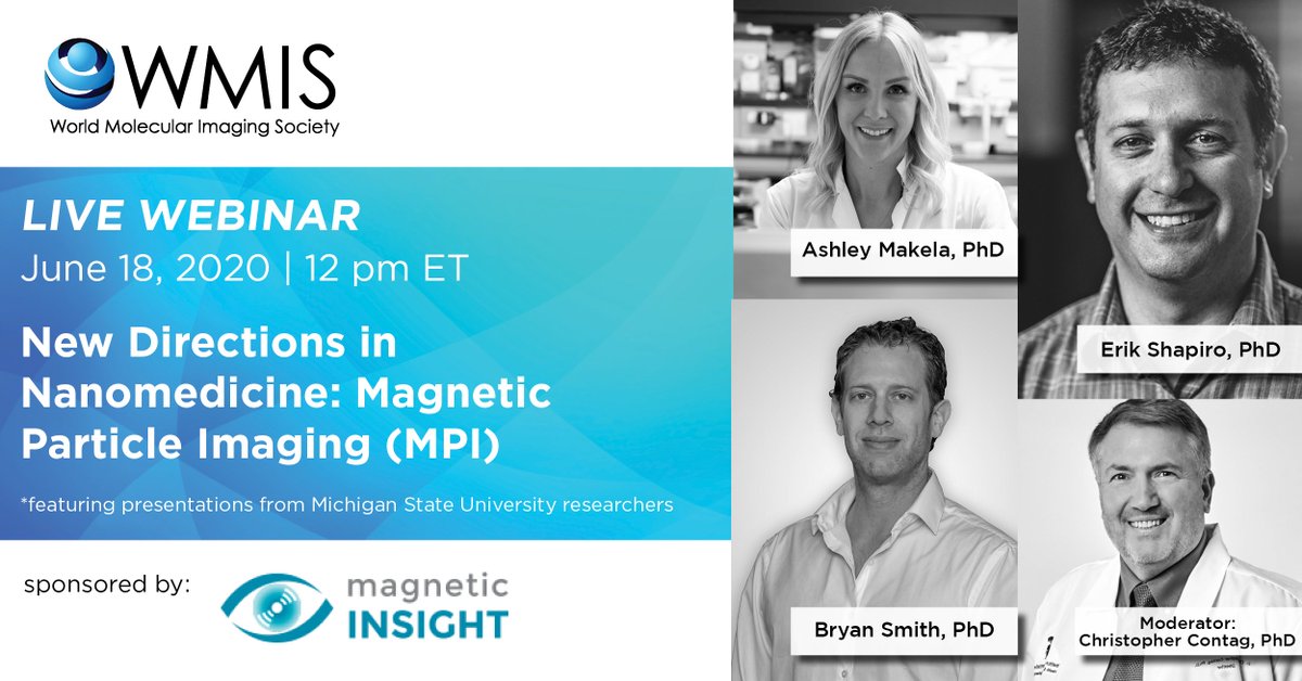 Register for a LIVE <a href="/WMISWMIC/">WMIS WMIC</a> webinar tomorrow, 12pm ET! Researchers from Michigan State will show their own methods and data using #magneticparticleimaging (#MPI) technology.

Register now: hubs.ly/H0rF3KV0

#WMIS #nanomedicine #molecularimaging