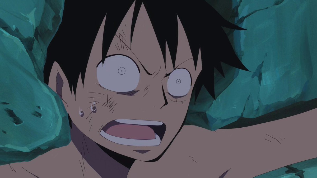 UGLY ASS BITJC IS NOW HURTING LUFFY 