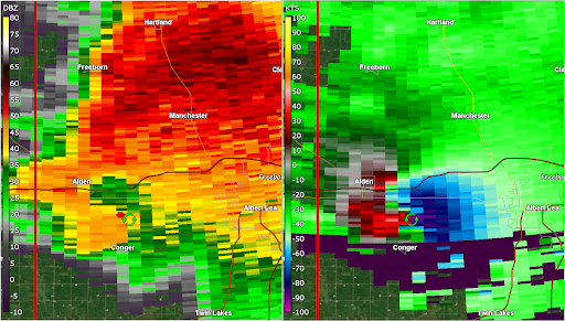 On This Date in 2010: The tornado that would be known as “The Mansfield to Hartland EF-4” is now reaching maximum intensity with approximately 175mph winds. Houses are swept from their foundations, trees are de-barked, soybean and corn fields are pulverized to bare dirt.  #mnwx