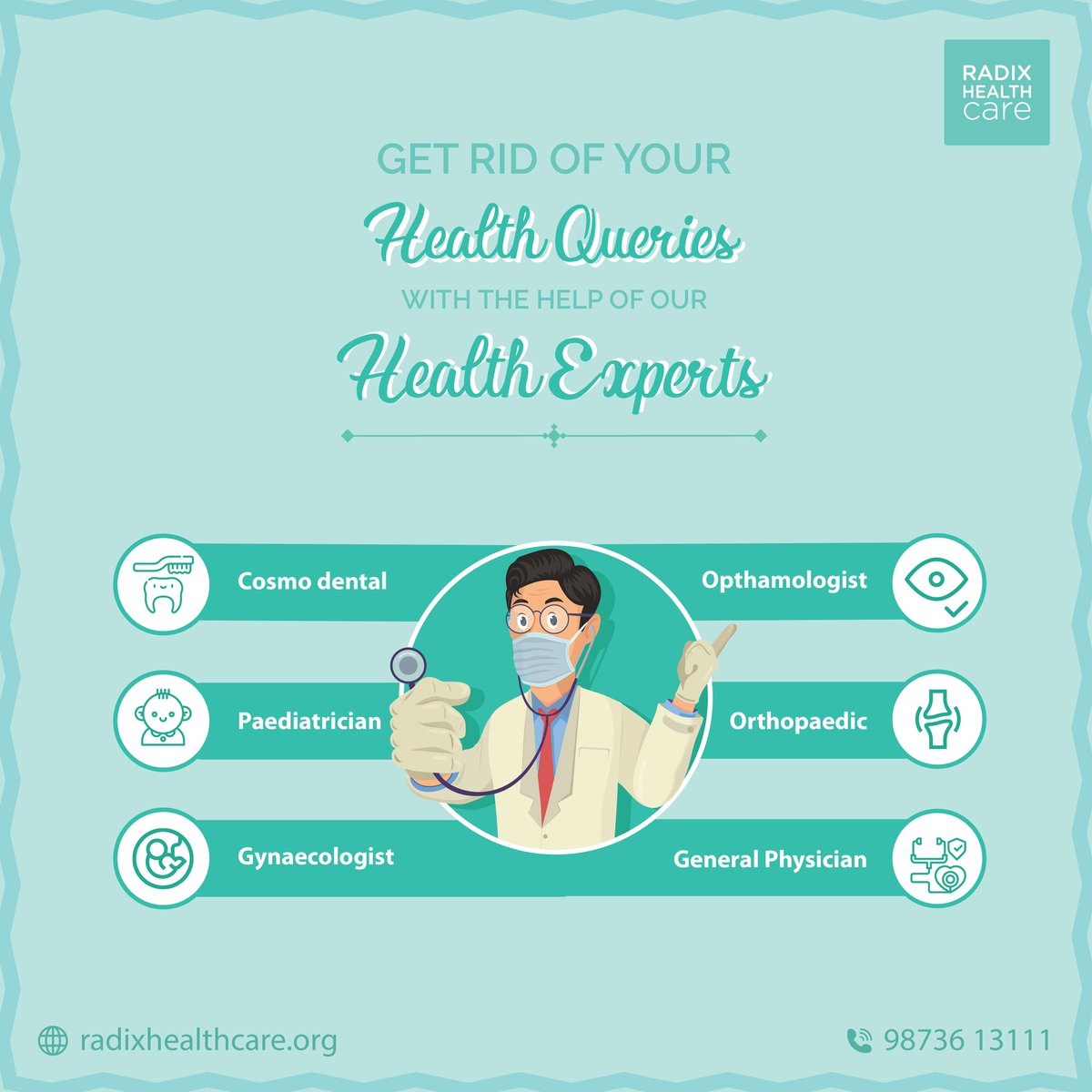 radixhealthcare's tweet image. Consult our health experts, medical personnels for all the health related queries  by just sinlge click.

#medicalpersonnel #singleclick #experts #stuckathome #anytime
#anywhere #primeconcern #concern #trustedhealthcare
 #safespace #besafeonline #besafeeveryone❤️ #radixhealthcare