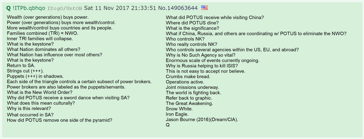 7) POTUS is working with other world leaders to defeat those who are trying to establish a global government, (also known as the New World Order).
