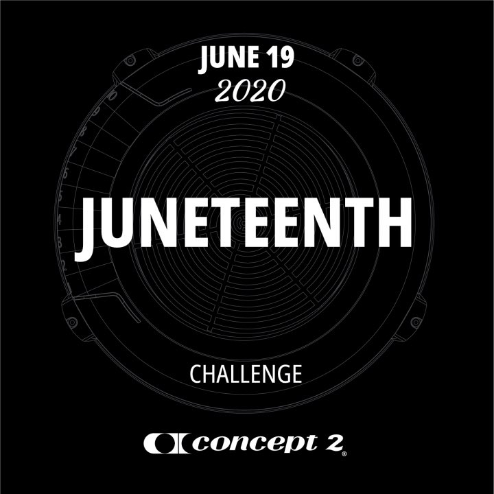 Our Juneteenth Challenge is raising money for organizations that seek to make an impact on systemic racism. Row, ski or ride 1900m on June 19 to raise money. See log.concept2.com/challenges/jun… for details.