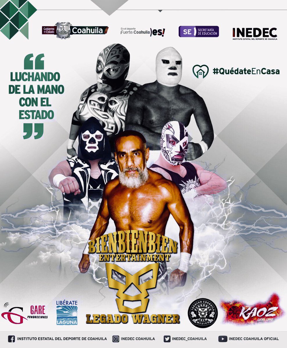 WagnerJrOficial's tweet photo. Wagnermaniacos... #QuedateEnCasa #festeja #diadelpadre #transmision #evento #LuchaLibre 21/junio/2020 #viadigital @YouTubeMexico @legadowagner @INEDEC_Coahuila #pendientes #horario @MilenioLaguna @MMTVLaguna @TvsEspectaculos @torreon @LuchaAztecaAAA @mas_lucha @record_mexico https://t.co/AUQIl593Qg
