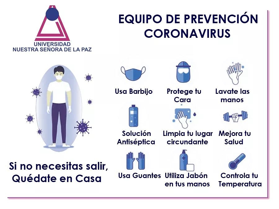 UNSLP's tweet photo. Si se debe salir, usar siempre equipo de protección https://t.co/jbGUE1T74M