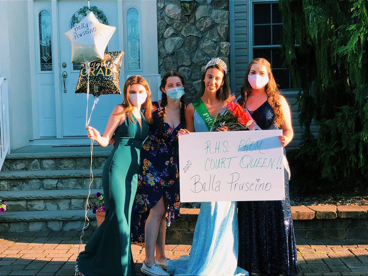Raritan2020's tweet photo. Congratulations to our Senior Prom Court! Congrats to Bella and Michael on being named Queen and King 👑 https://t.co/Tt96tgWVVP
