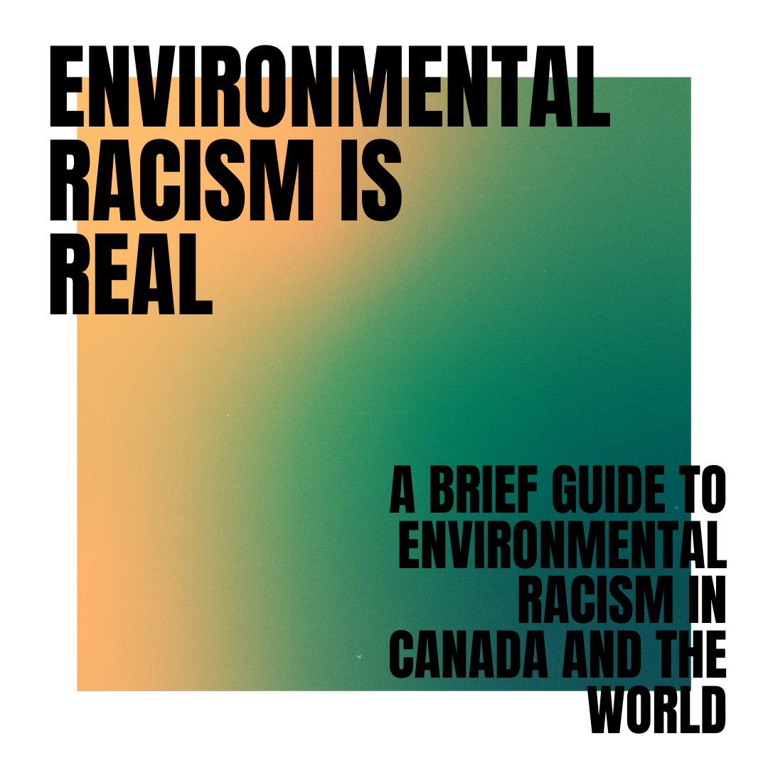 Environmental racism isn’t just slang — it’s reality for millions of people. Check out this thread for a brief guide to environmental racism in  and around the  1/10 #environmentalracism #climatejustice #nosustainabilitywithoutsocialjustice