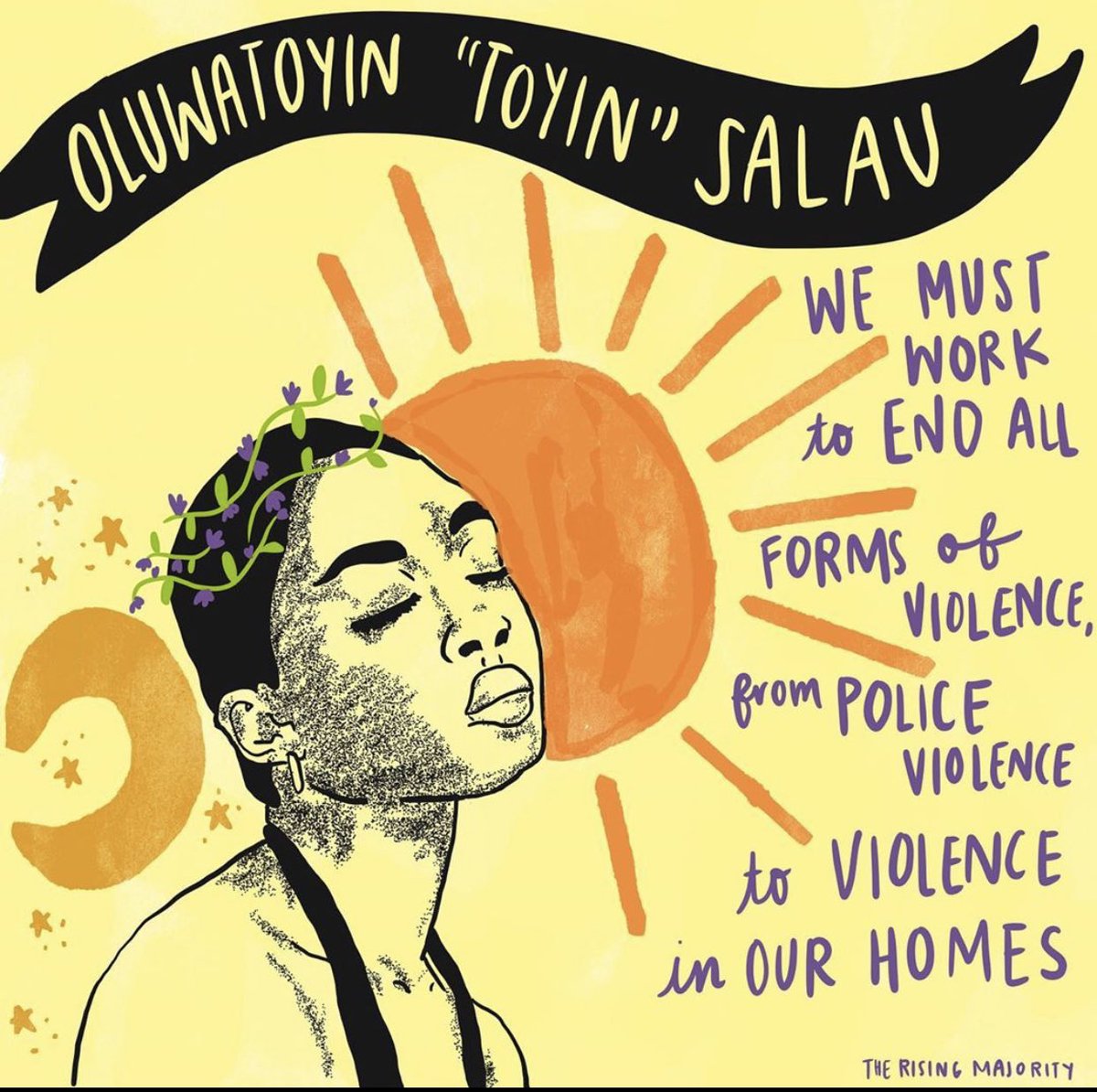 What happened to Toyin should shake the core parts of ourselves that awaken our accountability to each other. Toyin & so many of us Black women, femmes, & NB folks are organizing & experiencing patriarchal violence in real time. Too often its only other survivors showing up 4 us.