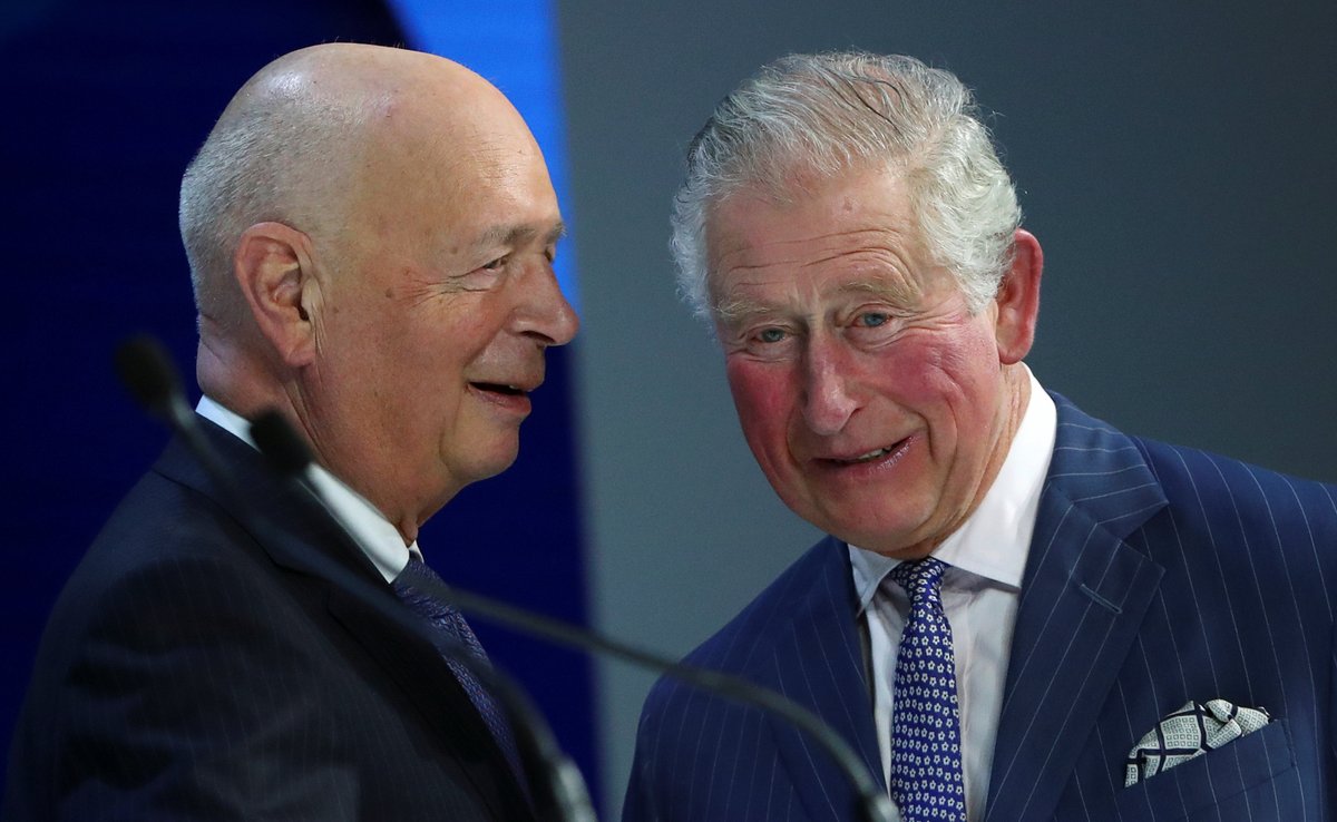 June 3, 2020, World Economic Forum Media Advisory: "Join us for a special announcement from the World Economic Forum [] to hear from Professor Schwab & the Forum's key public & private partners, as well as opening remarks from HRH The Prince of Wales." #TheyMeanBusiness