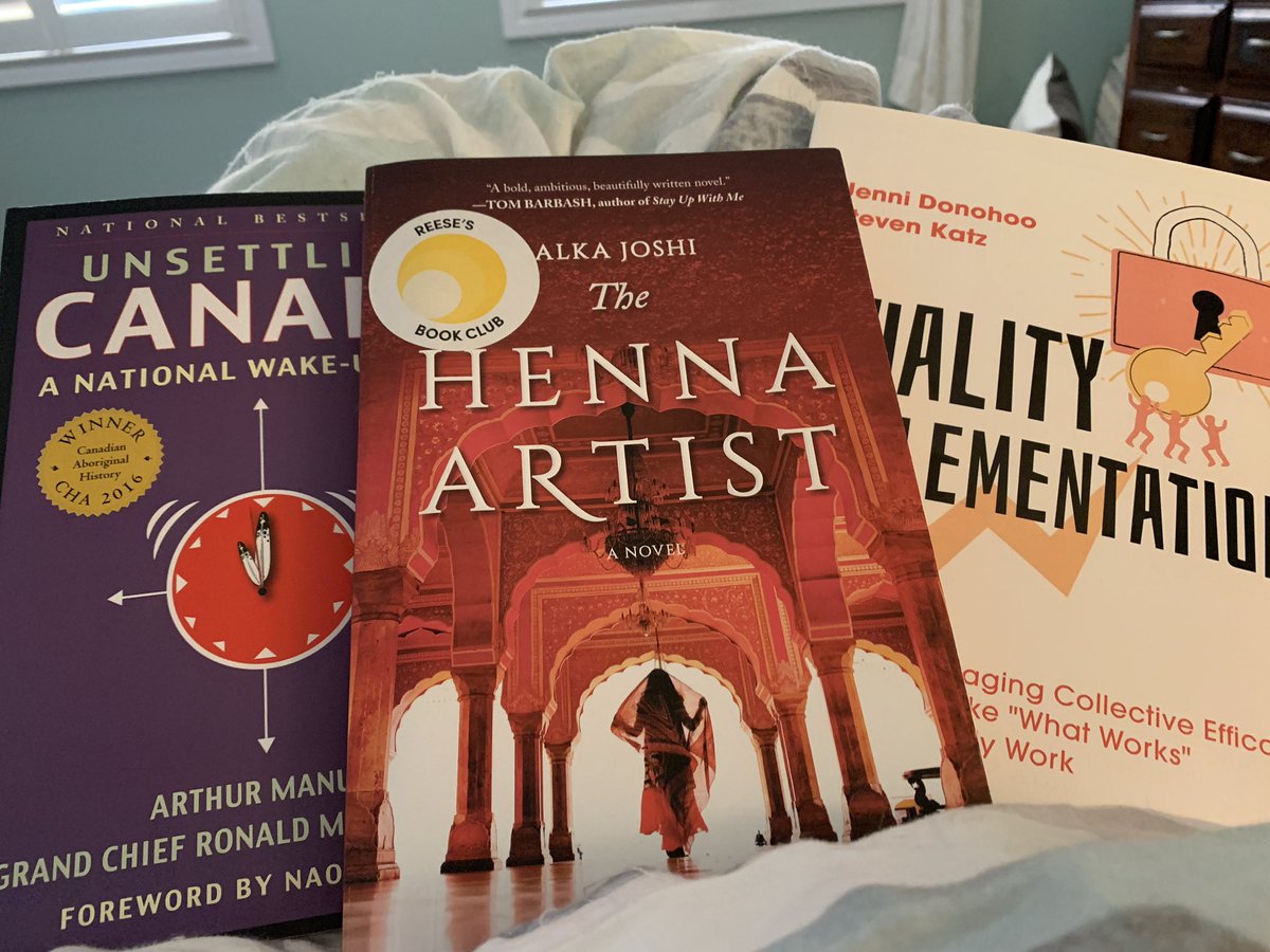 jcharnishcurrie's tweet image. Had three good books to choose from tonight...went with #QualityImplementation by @Jenni_Donohoo because planning for sept #GapClosing is on my mind...but the Henna Artist is calling tomorrow! #CollectiveEfficacy #datanerd #wecandogreatthingsTOGETHER