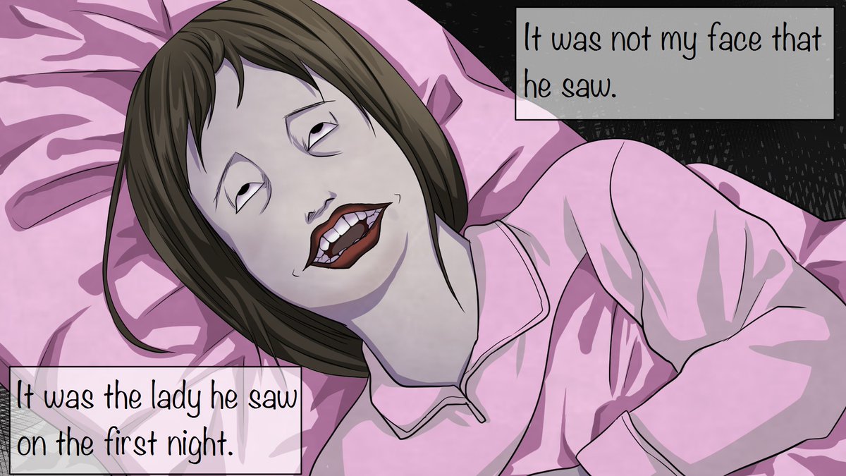 The title is 「The Monster in my bed🛏️ 」

When he got back to the bedroom, he used the light from the cell phone screen to find the bed again. From the light he saw...😲! !
⇒　youtu.be/FcCgg-eELDU

I am super happy if you subscribe my channel😭💗

#junjiito  #Manga #horror