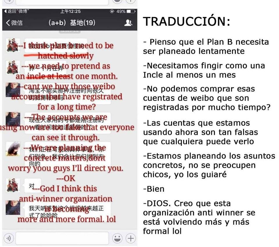 En síntesis, lo que GRST ADMITIÓ haber hecho fue:1. Hacer planes para cambiar la opinión del público coreano respecto a W (aquí entra el inventar rumores maliciosos)2. Fingir ser fans de WINNER para lanzar odio y excusarse3. Utilizaron +80 cuentas para todo esto