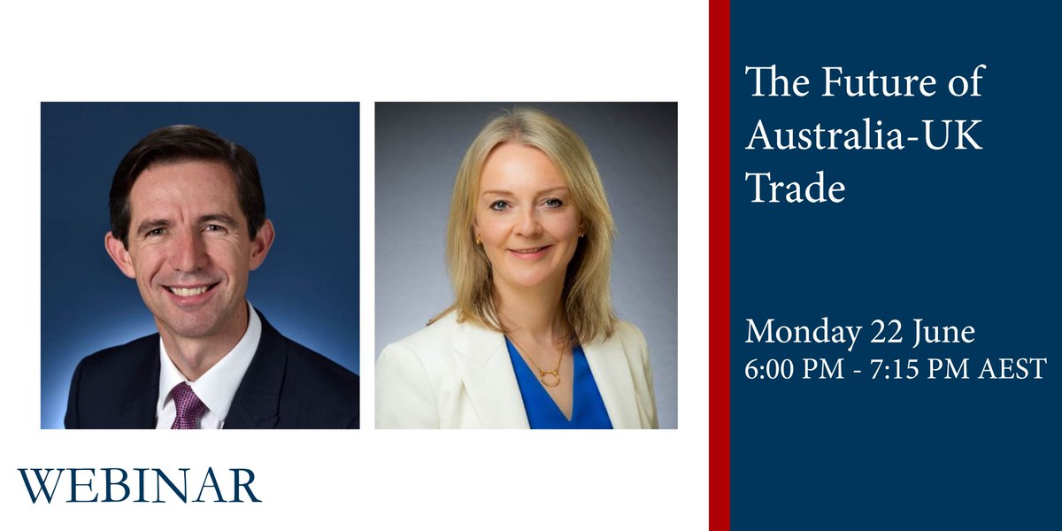 BritishChamber's tweet image. AU-UK FTA Negotiations commenced yesterday. To mark this historic discussion, we are partnering with @AusUKChamber to host a webinar with @Birmo and @trussliz on Monday. The Ministers will discuss the future of AU-UK Trade. REGISTER👉sforce.co/3dangF5 #ReadytoTrade 🇬🇧🇦🇺
