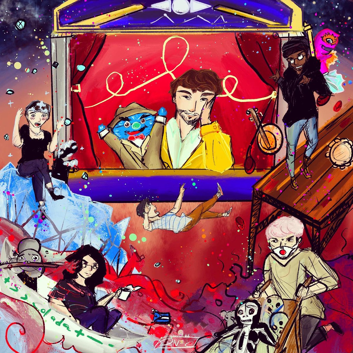 Dragonroll01's tweet image. Lets crack in!📚🖋 @wearewatcher #watcher #puppethistory #puppethistoryfanart #digitalart #digitalillustration #illustration #fanart #theprofessor #procreate #timelapse #jellybeans