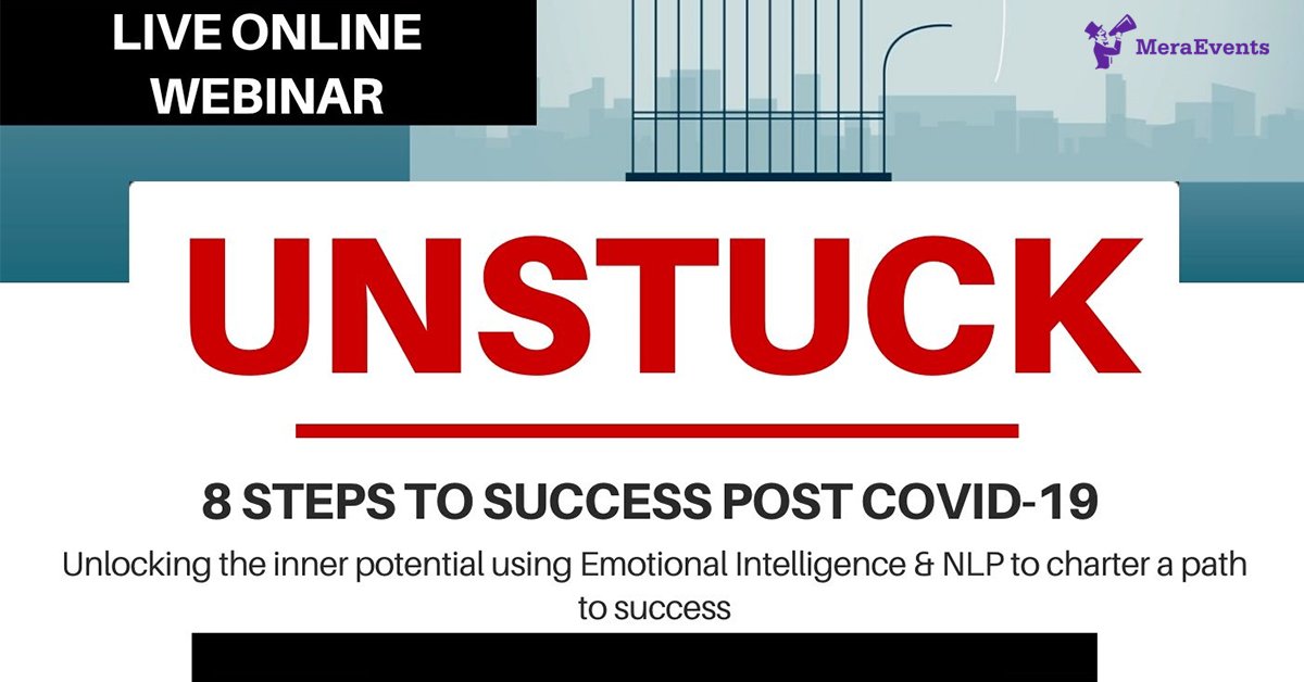 EventsNowIndia's tweet image. Unstuck - 8 Steps to Success
Unlocking the inner potential using Emotional Intelligence &amp;amp; NLP to charter a path to success!

Register Now: buff.ly/30SEnZp

#RadicaledgeLearningConsultants #Unstuck #Sucess #MeraEvents