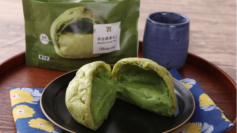 セブン イレブン ジャパン 人気の もこ シリーズに 宇治抹茶 味が登場 宇治抹茶もこ 138円 税込149円 コクのあるなめらかな宇治抹茶クリームをたっぷり頬張って 近畿 中国 四国 沖縄除く T Co Lsakzdwmmi